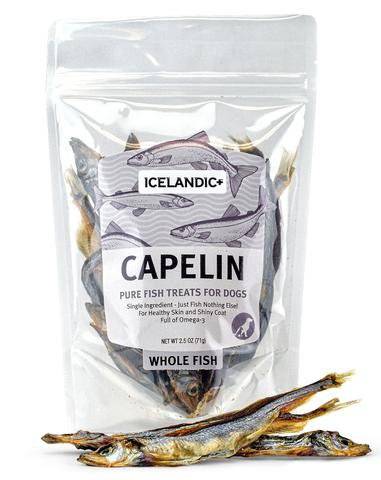 Icelandic+ Capelin Whole Fish Dog Treat -2.5 Oz