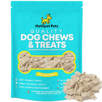 HotSpot Pets Freeze Dried Chicken Treats for Cats & Dogs, 6-Oz Bag