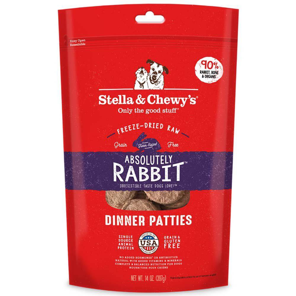 <b>Stella & Chewy's</b> Rabbit Dinner Patties Grain & Gluten-Free Freeze-Dried Dog Food