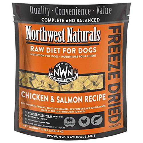 <b>Northwest Naturals</b> Raw Rewards Freeze Dried Nuggets - Dinner for Dogs - Chicken & Salmon  - 12 OZ
