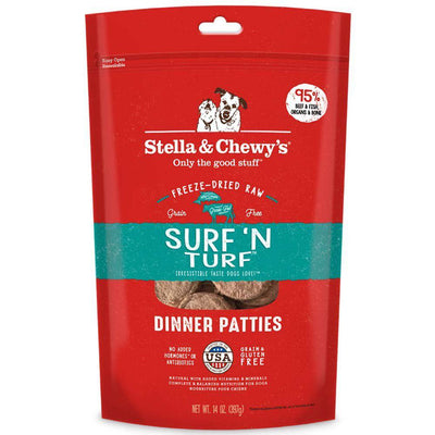 Stella & Chewy's Surf & Turf Dinner Patties Grain & Gluten-Free Freeze-Dried Dog Food