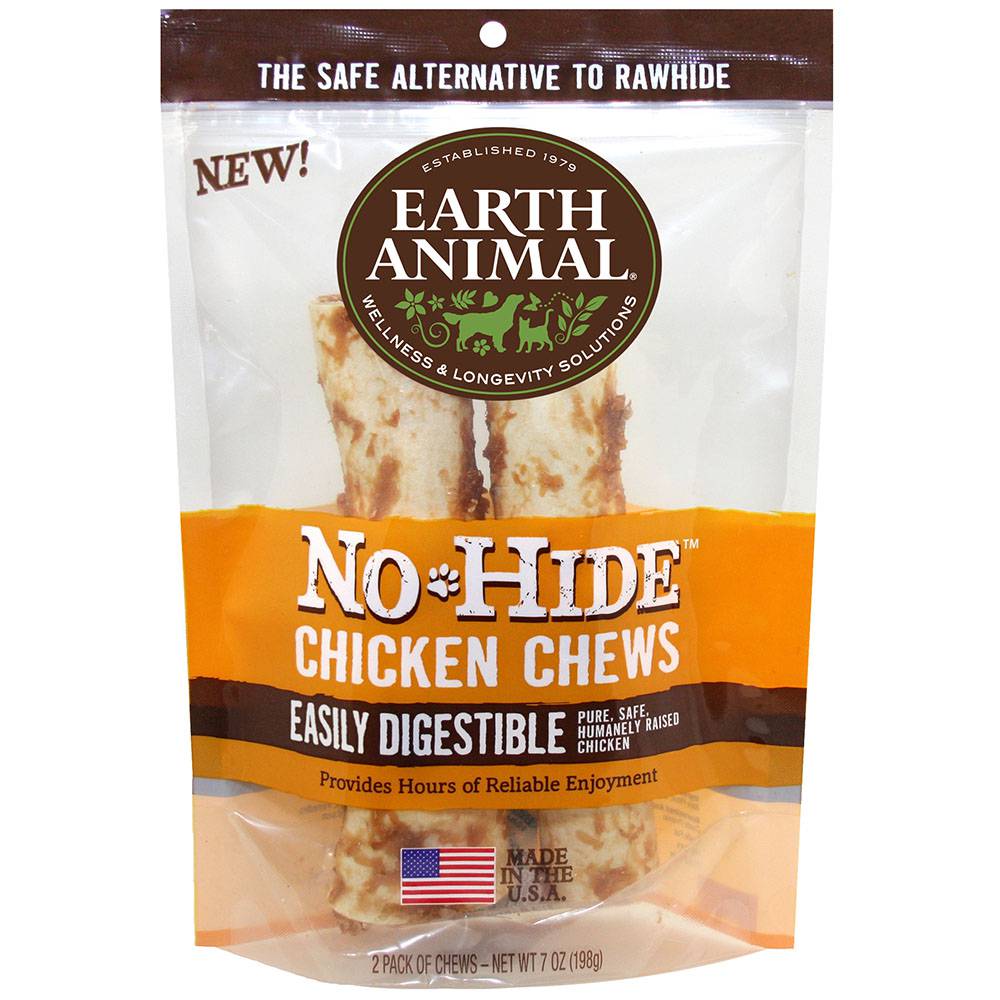 <b>Earth Animal</b> No-Hide Chicken Chews for Dogs - 2 Pack