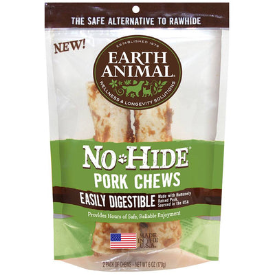 <b>Earth Animal</b> No-Hide Pork Chews for Dogs - 2 Pack