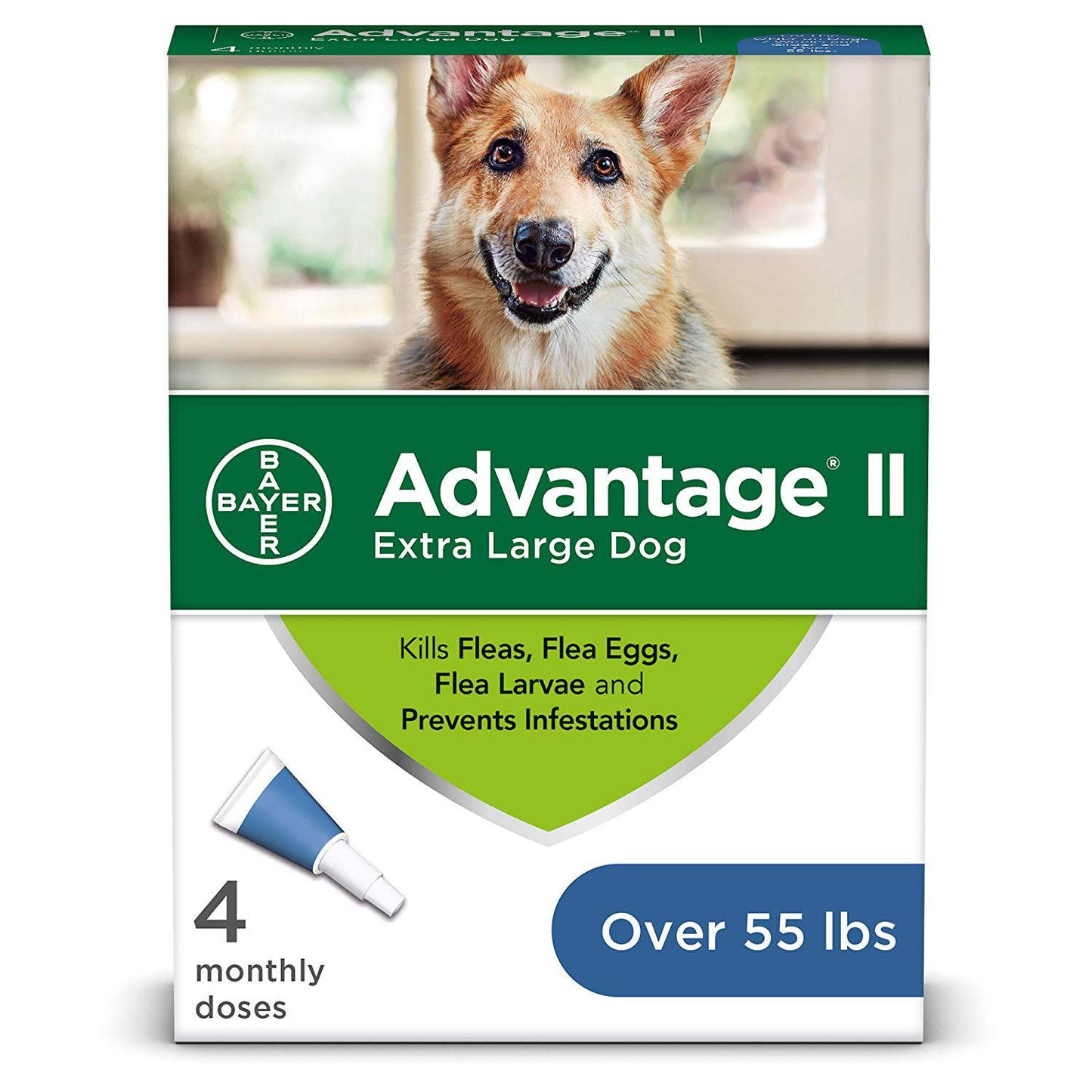 <b>Bayer</b> Advantage II Topical Flea Treatment For Extra Large Size Dogs