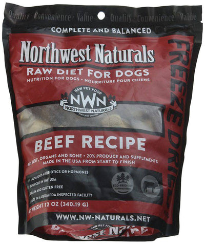 Northwest Naturals Raw Rewards Freeze Dried Nuggets - Dinner for Dogs - Beef - 12 OZ