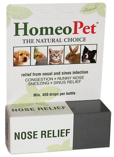 HomeoPet Nose Relief Supplement for Dogs,Cats,Small Animals & Birds - 450 Drops