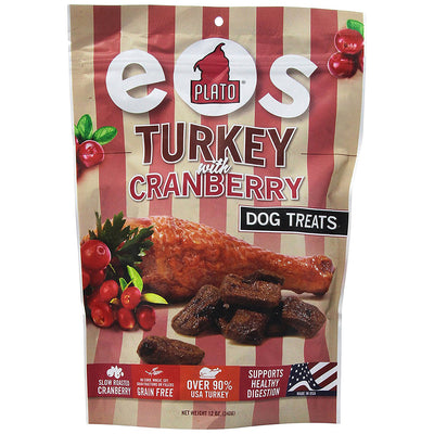 <b>Plato</b> EOS Turkey with Cranberry Dog Treats - 12oz <br></br>