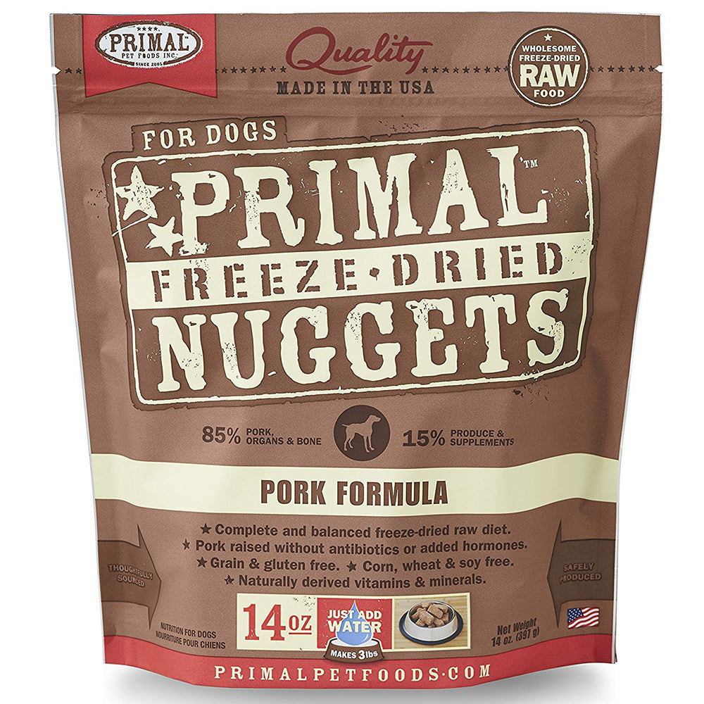 <b>Primal</b> Freeze Dried Nuggets Grain Free Pork Formula Dog Food