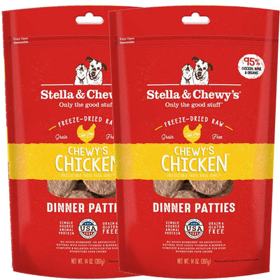 <b>Stella & Chewy's</b> Chewy's Chicken Freeze Dried Dinner Patties 14oz - 2 Pack <br></br>