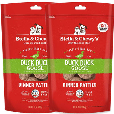 <b>Stella & Chewy's</b> Duck Duck Goose Freeze Dried Dinner Patties 15oz - 2 Pack <br></br>