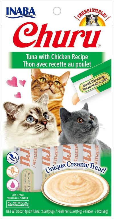 Inaba Churu Grain-Free Tuna with Chicken Puree Lickable Cat Treat