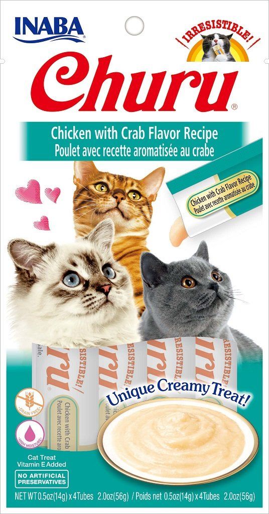 Inaba Churu Grain-Free Chicken with Crab Puree Lickable Cat Treat