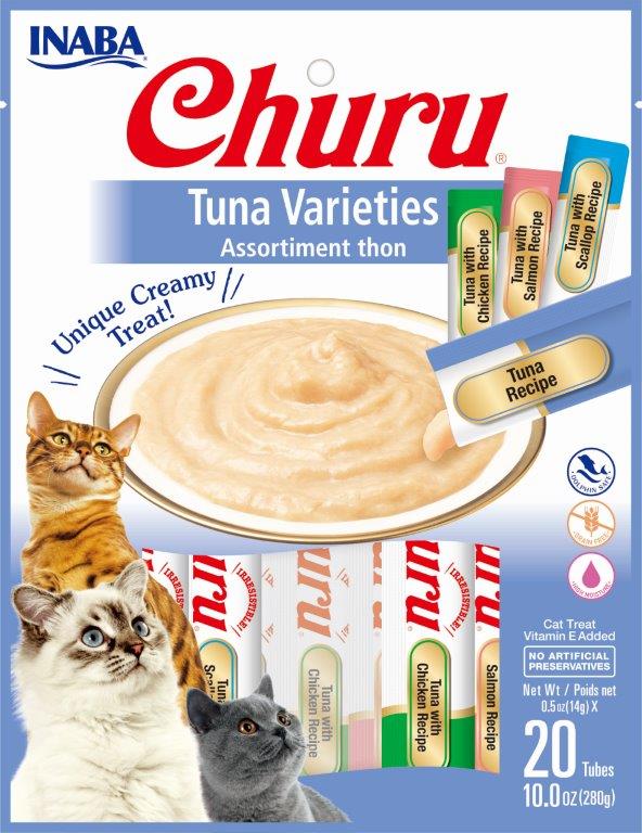 Inaba Churu Tuna Puree Variety Bag 20 Count