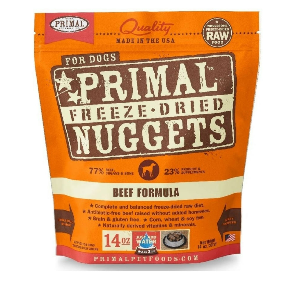 Primal Freeze Dried Nuggets Grain Free Beef Formula Dog Food