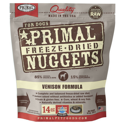 <b>Primal</b> Freeze Dried Nuggets Grain Free Venison Formula Dog Food
