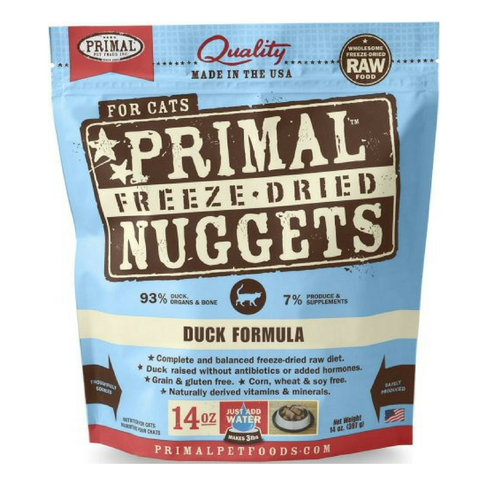 <b>Primal</b> Freeze Dried Nuggets Grain Free Formula Duck Cat Food