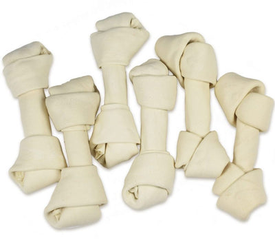 HotSpot Pets Rawhide All Natural Beef Hide Bones Dog Treats - 7 Inch Bones