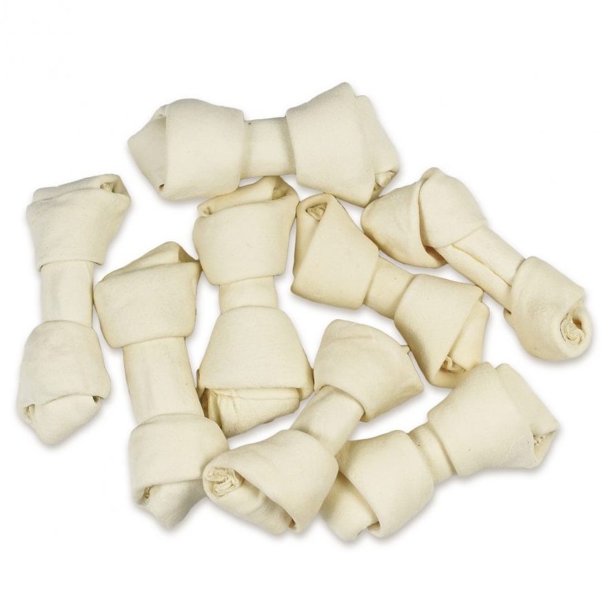 HotSpot Pets Rawhide All Natural Beef Hide Bones Dog Treats - 4 Inch Bones