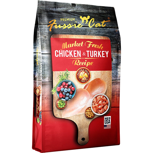 <b>Fussie Cat</b> Grain-Free Fresh Chicken & Turkey Recipe Dry Cat Food