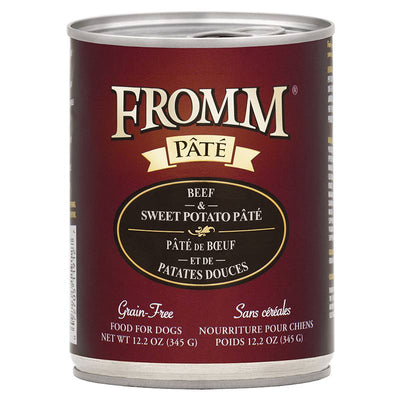 <b>Fromm Family</b> Grain Free Beef & Sweet Potato Pate Canned Dog Food
