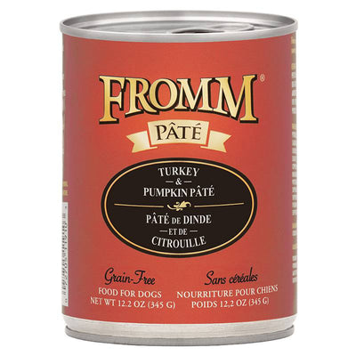 <b>Fromm Family</b> Grain Free Turkey & Pumpkin Pate Canned Dog Food