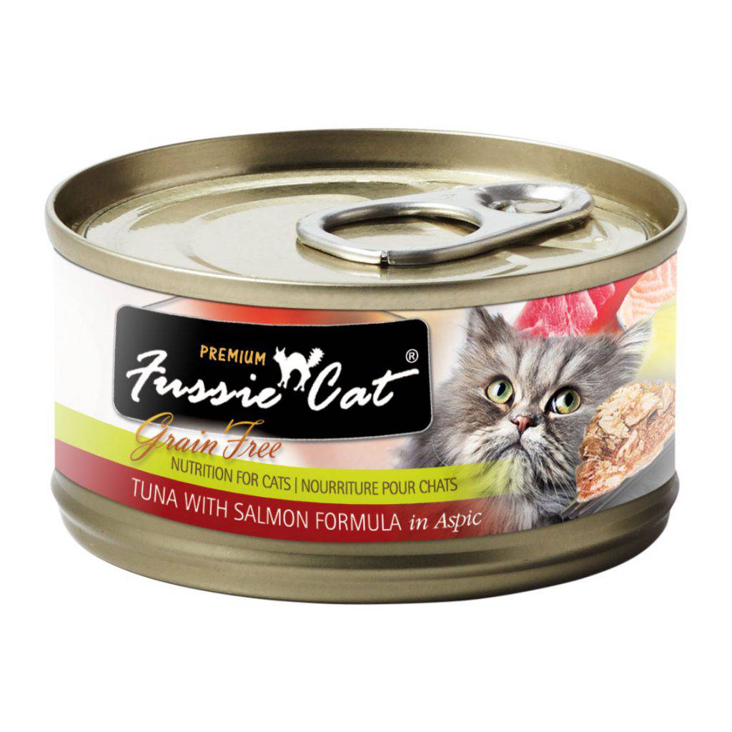 <b>Fussie Cat</b> Premium Canned Cat Food 2.82oz Tuna & Salmon Flavor (Case of 24)