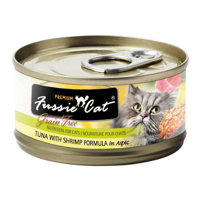 <b>Fussie Cat</b> Premium Canned Cat Food 2.82oz Tuna & Shrimp Flavor (Case of 24)