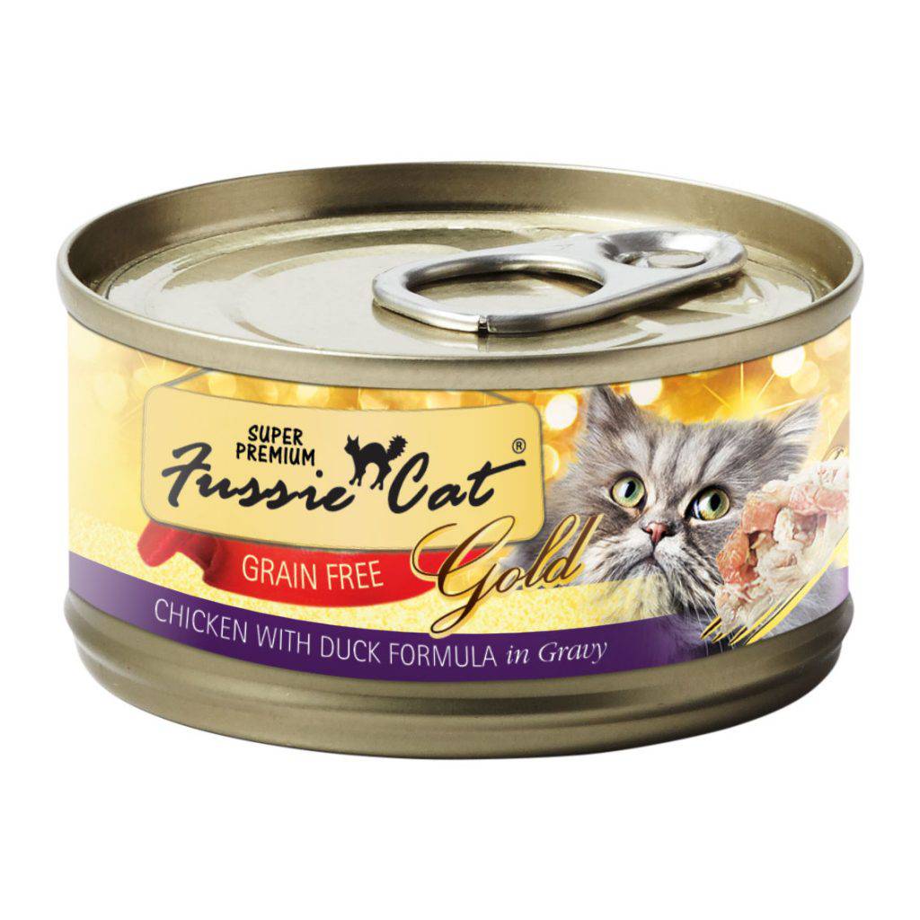 <b>Fussie Cat</b> Super Premium Canned Cat Food 2.8oz Chicken & Duck Flavor (Case of 24)
