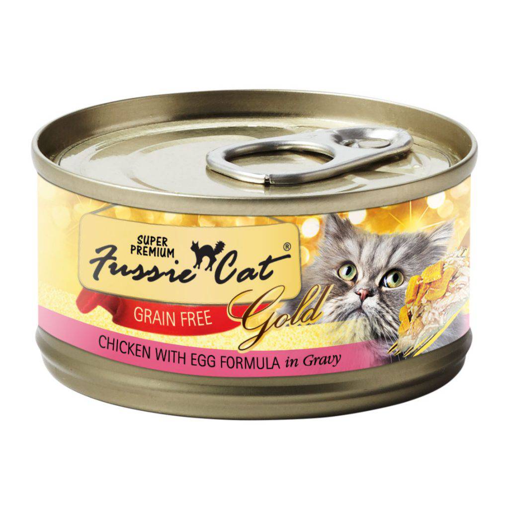 <b>Fussie Cat</b> Super Premium Canned Cat Food 2.8oz Chicken & Egg Flavor (Case of 24)