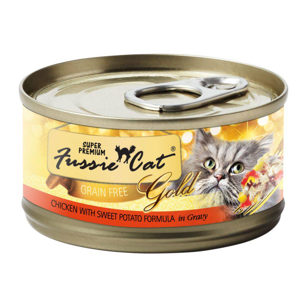 <b>Fussie Cat</b> Super Premium Canned Cat Food 2.8oz Chicken & Sweet Potato Flavor (Case of 24)