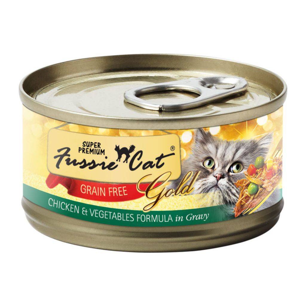 <b>Fussie Cat</b> Super Premium Canned Cat Food 2.8oz Chicken & Vegetable Flavor (Case of 24)