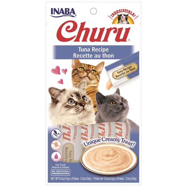 Inaba Churu Grain-Free Tuna Puree Lickable Cat Treat
