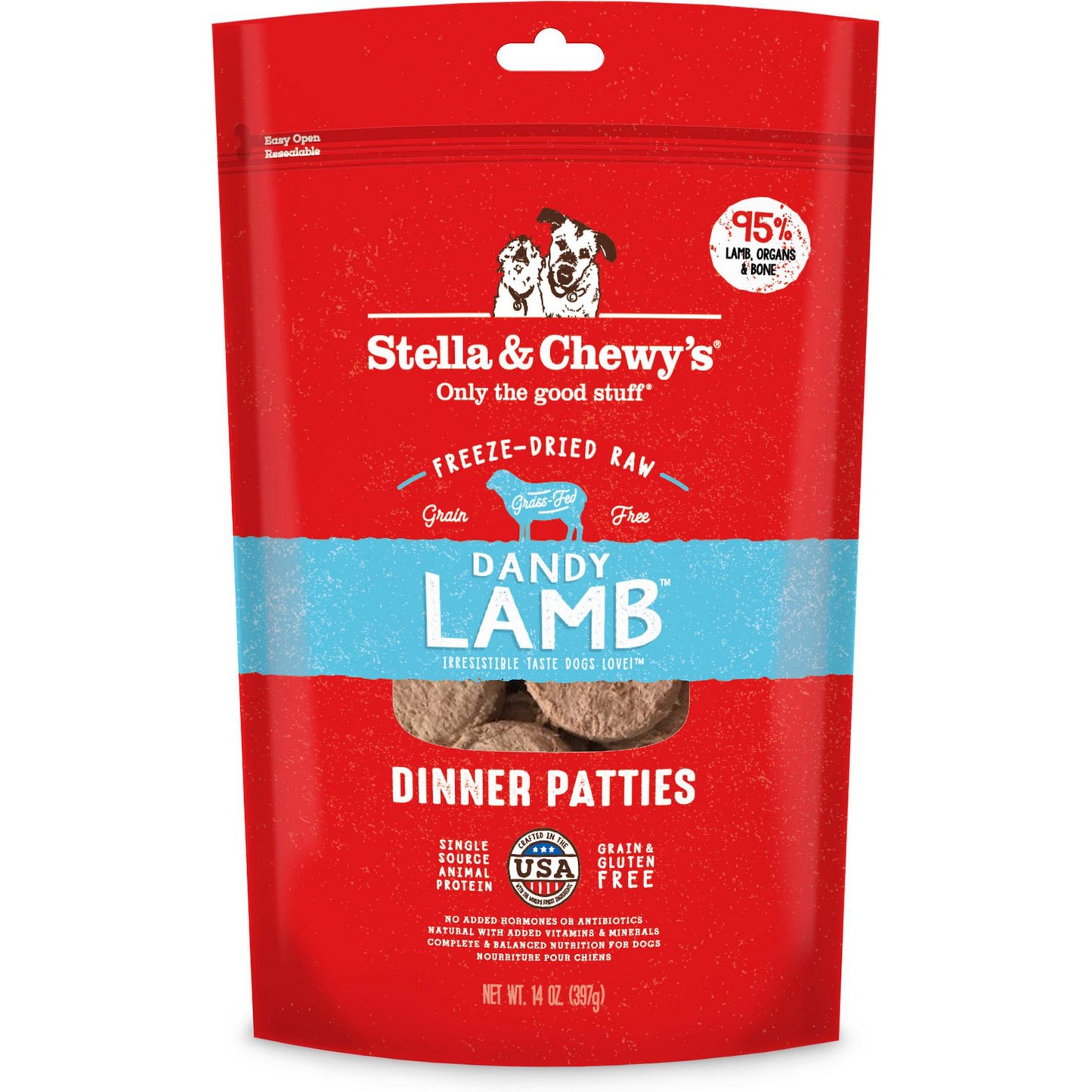 Stella & Chewy's Dandy Lamb Freeze-Dried Dinner Patties