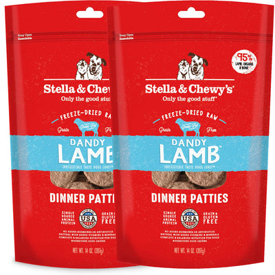 <b>Stella & Chewy's</b> Dandy Lamb Freeze Dried Dinner Patties 14oz - 2 Pack