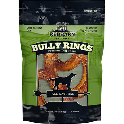 <b>Redbarn</b> Bully Rings Original Beef Flavor - 3 Count Bag