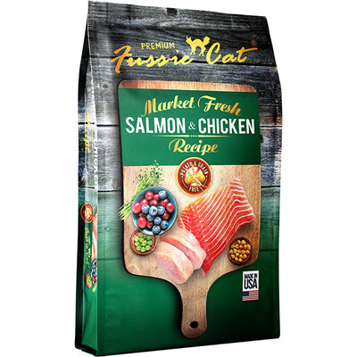<b>Fussie Cat</b> Grain-Free Fresh Chicken & Salmon Recipe Dry Cat Food