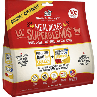 <b>Stella & Chewy's</b> Meal Mixer Lil' SuperBlends Small Breed Grain Free Chicken Recipe Freeze Dried Raw Dog Food Topper